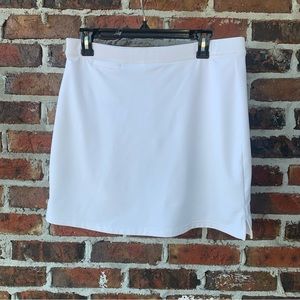 Peter Millar Wicking Golf Skort White UPF 50+ Sun Protection